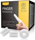 Dimora Finger Cots, Pack of 60 (Medium Size) Finger Protectors, Breathable Bandages for Wound Care, Stretchy Sleeves for Gardening, Fitness and Cargo Handling, White by Dimora