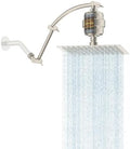 Hibbent 10'' Filtered Rain Shower Head, 16'' Extension Arm, Brushed Nickel by Hibbent