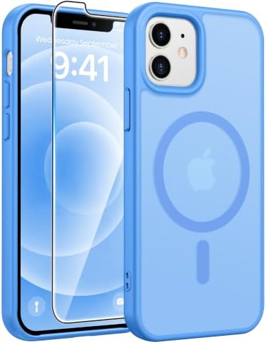 FNTCASE for iPhone 12/12 Pro Case, with Screen Protector, Fit for Magsafe by FNTCASE