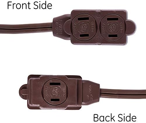 GE 3-Outlet Extension Cord with Multiple Outlets 6 Ft Power Strip 2 Prong - Image 4