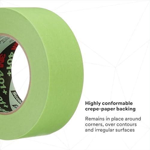 3M High Performance Green Masking Tape 401+, 48 mm x 55 m, 6.7 mil - Image 4