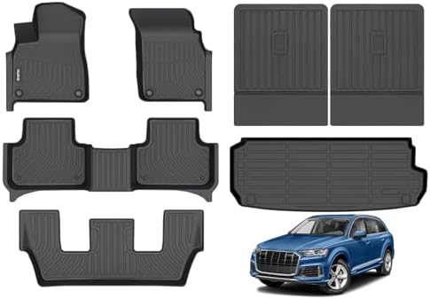 Floor Mats & Cargo Liner Backrest Mat for Audi Q7 / SQ7 2017-2025 2026 by Wailtnb