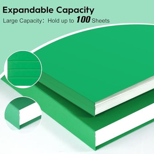 100-Pack Color File Folders, 1/3 Cut Tab, Letter Size Manilla Folder for School/Office/Classroom, Green - Image 4