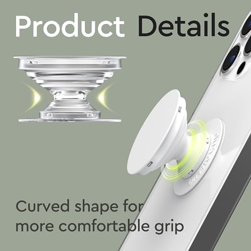 OnTheGrip Cute Acrylic Tropical Leaf Design Collapsible Expandible Mobile Phone Grip Stand Holder for Smartphone Tablet Cell Phone Accessory (Adhesive Type, Monstera Borsigiana) - Image 6