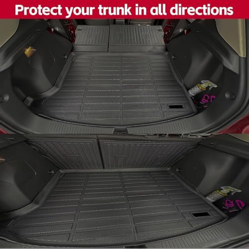 Naibeve Floor Mats for 2013-2016 Mazda CX-5 - All Weather Custom for Mazda CX-5 Floor Mats Liners 2 Row & Cargo Liner & Seats Back Cover Behind 2rd Row(Floor Liner+Trunk Mat+Backrest Mats) - Image 5