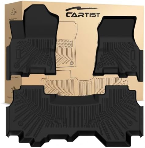 RAM Floor Mats - Car Mats for Dodge Ram 1500 Quad Cab 2025 2026 Bucket Seat (Not for Bench Seating), All Weather Floor Mat, Heavy Duty Rubber Mats, Car Accessories by cartist