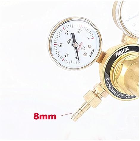 Brass High Pressure Oxygen Nitrogen Argo CO2 Regulator Valve Pressure Reducer 20Mpa Pressure Adjustment Range 0~0.1Mpa(Gauge 0.25X25) - Image 2
