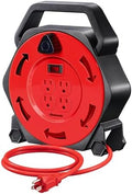 DEWENWILS 25FT Extension Cord Reel, Hand Wind Retractable Cord Reel by DEWENWILS