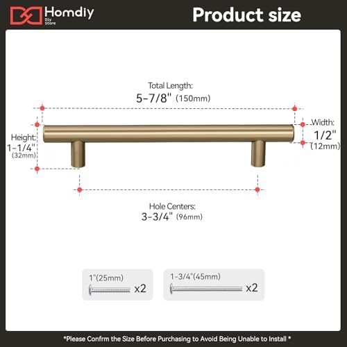 homdiy 200Pack 3.75in Cabinet Handles Champagne Bronze Kitchen Cabinet Pulls Drawer Pulls for Dresser Drawers - Image 2