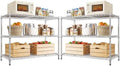 DurayLoly Heavy Duty 3-Tier Metal Shelving Unit, Adjustable Shelves, Chrome by Durayloly