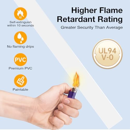Delamu 56.7in Cord Hider, Wire Covers for 3-4 Cords on Wall, Premium Cable Hider Cord Covers for Wires, Paintable Cable Management Wire Hiders for TV, Cable Cover Raceway Kit, W1.18x H0.6in, White - Image 6