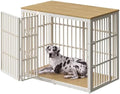 Lyromix 54" Taller Dog Crate Furniture for Great Dane, Natural Beech by Lyromix