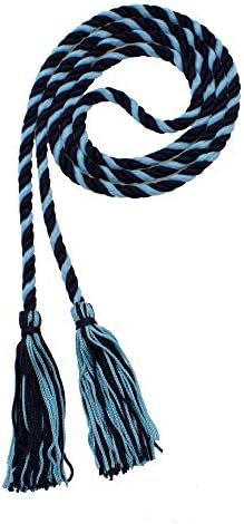 Tassel Depot Graduation Honor Cord - Navy/Light Blue - Every School Color Available - Made In Usa by TasselDepot