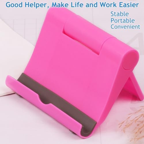 Cell Phone Stand 2 Pack, Desktop Holder for Phones & Tablets (2, Blue+Pink) - Image 7