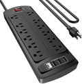 Yintar 6Ft Surge Protector Power Strip with 12 Outlets and 4 USB Ports by Yintar