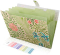 SKYDUE Expanding File Folder with 5 Pockets, Accordion File Organizer, Portable Receipt Paper Documents Organizer, Letter Size Filing Folder School Office Supplies, Green by SKYDUE