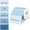 3" x 2" Blue Thermal Label,Self-Adhesive Rectangle Thermal Sticker Labels for Logo Design,Name/Price Tag,Thanks Card,Address,QR Code by Unknown