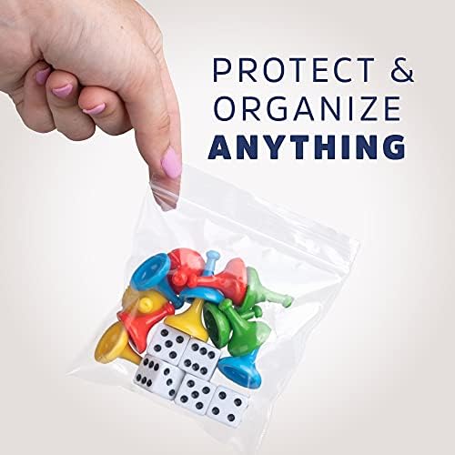 GPI 4" x 4" Zip Bags, 1000 Pack, 2 Mil, Reclosable Jewelry Bags, for Travel - Image 6