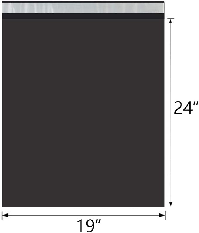 UCGOU Poly Mailers 19x24 Inch Black 50 Pack Extra Large Shipping Bags Strong - Image 2