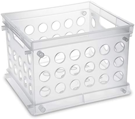 Sterilite Mini Crate, Multi-Purpose Plastic Storage Bin, Clear, 12 Pack - Image 6