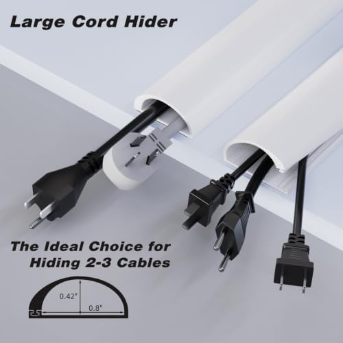 118" Silicone Cord Hider for Wall Mount TV,Large Self-Adhesive Cable Hider - Image 2