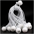 Bungee Cord Heavy Weight Tarp Bungee Cords Tie Down Straps Multifunction Elastic Rope for Camping Tents Cargo Screen Canopy Tent Bungee Cord ( Color : White+10 PCS , Size : 6 inch ) by KengBiTransmissioncomponents