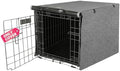 Seiyierr Dog Crate Cover - Kennel Cover Fit for 42 Inch Dog Crate, Double Door Polyester for Wire Puppy Cage Indoor Outdoor Protection,Grey by Seiyier