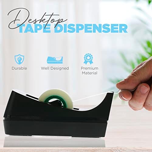 Business Source Standard Desktop Tape Dispenser, Black, 1 in (BSN32954) (Pack of 24) - Image 2