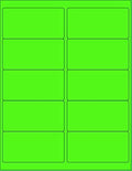 NextDayLabels - 8-1/2 x 11" Neon Color High Light Fluorescent Labels by NextDayLabels
