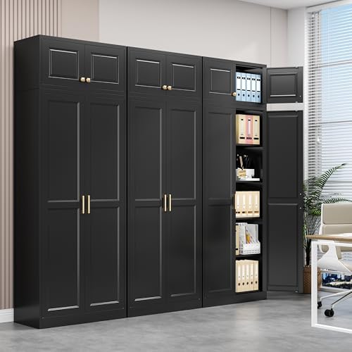 Polup 86" Tall Metal Kitchen Pantry Storage Cabinet with Doors and Shelves - Image 2