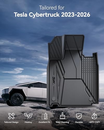 3W Floor Mats Set for Tesla Cybertruck 2023 2024 2025 2026, Frunk Liners - Image 2