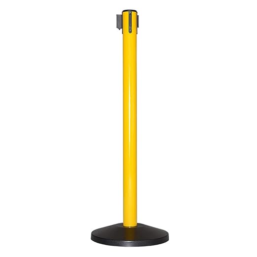 Crowd Control Warehouse CCW Series RBB-100 Set of 2 Stanchions - 11 Ft - Image 3