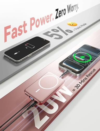 Magnetic Portable Charger 10000mAh, Fast Charging MagSafe Battery Pack - Image 4
