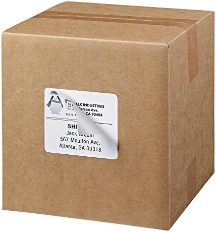Avery White Shipping Labels | Sure Feed Technology | True Block | 3-1/3" x 4" | 60 Labels, Pack of 5 - Image 7
