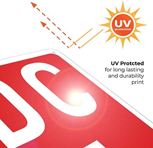 FDC Left Arrow Sign, Red Background, - Image 7