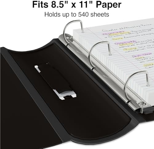 Staples Better Binder, 2-Inch 3-Ring View, Black, 2-Pack - Image 4