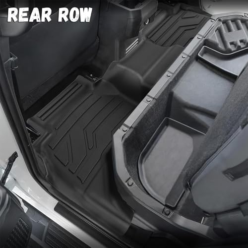Floor Mats for Toyota Tacoma 2024 2025 2026 Double Cab Auto Trans (Not fit Hybrid), Custom Fit All-Weather TPE Floor Liners, Front & 2nd Row for Tacoma TRD/SR/SR5/limited Car Accessories - Image 5
