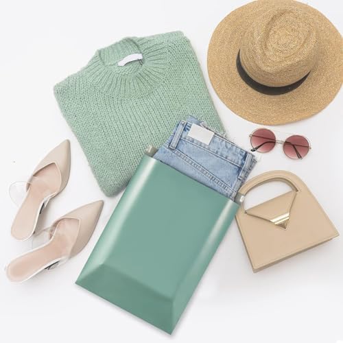 Metronic Poly Mailers 14.5X19 500Pack, Strong Adhesive Shipping Envelopes for Clothing, Waterproof Shipping Bags for Small Businesses, Flexible Mailers Poly Bags, Grayed Jade Green - Image 5