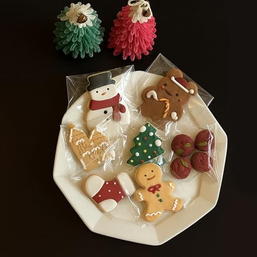 WIKDAY 200PCS Cookie Bags 4x6 Inches Clear Self Sealing Cellophane Bags - Image 2