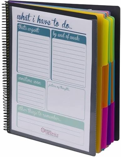 Smead Project Organizer, 24 Pockets, Grey with Assorted Bright Tabs, Tear Resistant Poly, 1/3-Cut Tabs, Letter Size (89206) - Image 3