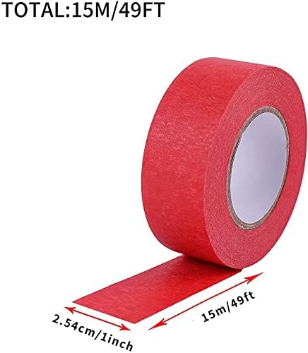 Feeke Colorful Masking Tape,Decorative Colored DIY Tape for Arts & Crafts, Labeling or Coding - Art Supplies for Kids - 12 Different Color Rolls, 1 Inch x 16 Yards, Small - Image 5