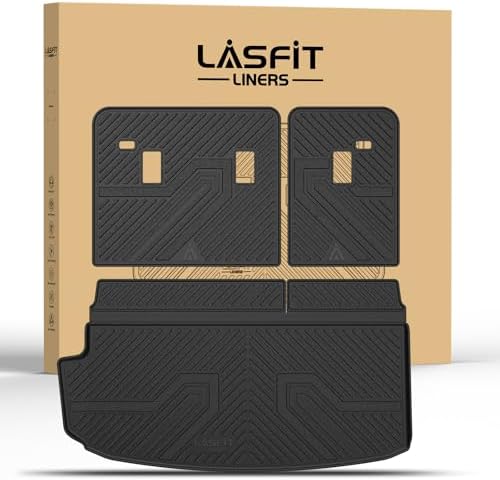 LASFIT Trunk Mat Backrest Mat for Chevy Traverse 2018-2023/Limited 2024 by LASFIT
