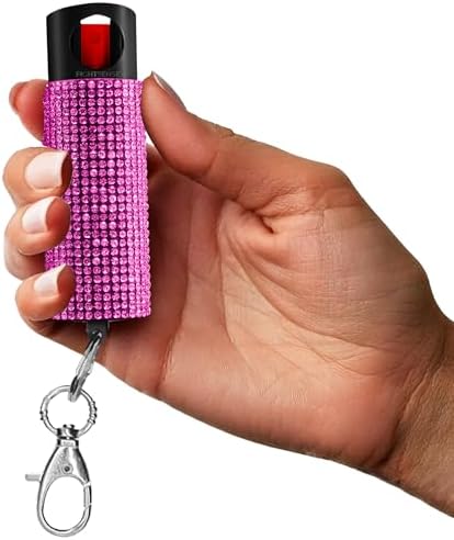 FIGHTSENSE Self Defense Pepper Spray - 1/2 oz Compact Size Maximum Strength Police Grade Formula Best Self Defense Tool for Women W/Leather Pouch Keychain by FIGHTSENSE