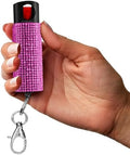 FIGHTSENSE Self Defense Pepper Spray - 1/2 oz Compact Size Maximum Strength Police Grade Formula Best Self Defense Tool for Women W/Leather Pouch Keychain by FIGHTSENSE
