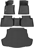Wailtnb-Car Floor Mats & Cargo Mat Custom for Toyota Camry 2018-2024 (Not for Hybrid & AWD) Waterproof Durable All Weather Protection Floor Liner Full Set Toyota Camry Accessories Black by Wailtnb