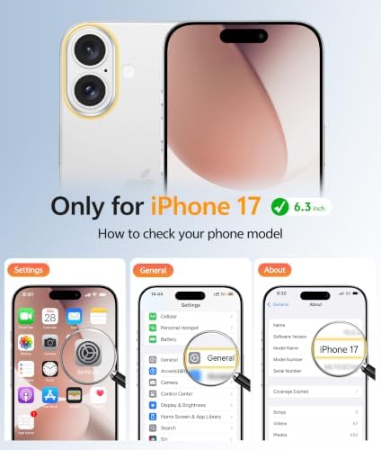 FNTCASE for iPhone 17 Case, Compatible with Magsafe, Glass Screen Protector - Image 2