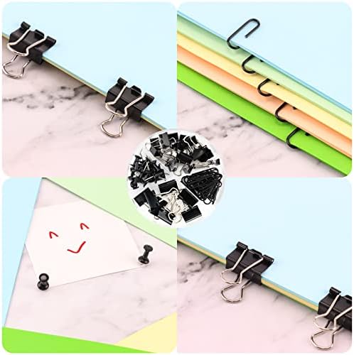 Desk Organizers Caddy and Accessories with 7 Compartments + Pen Holder / 72 Clips Set, Drawer, Black Mesh Office Supplies Desktop Organizer for Home, Office Ect - Image 4