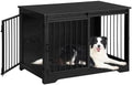Hzuaneri 39.3" L Dog Crate Furniture Indoor Dog Kennel with Barn Door by Hzuaneri