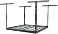 SafeRacks 4x4 Overhead Garage Storage Rack, Hammertone, 24"-45" Height by SafeRacks