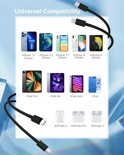 Susnwere USB C to Lightning Cable (2pack 6ft), Apple MFi Certified iPhone Fast Charger 2m, Power Delivery Original Type C Charging Cord for Apple iPhone 13/12/11 Pro/11/XS MAX/XR/8/7/6s Plus,iPad - Image 6
